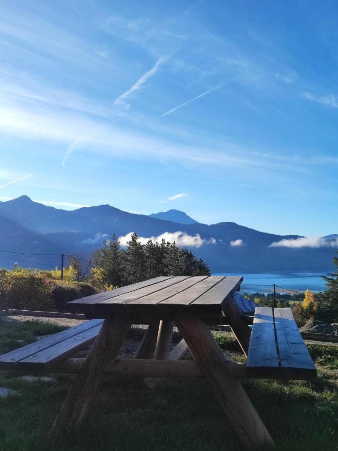 Chambre vue lac Prunières Exterior foto