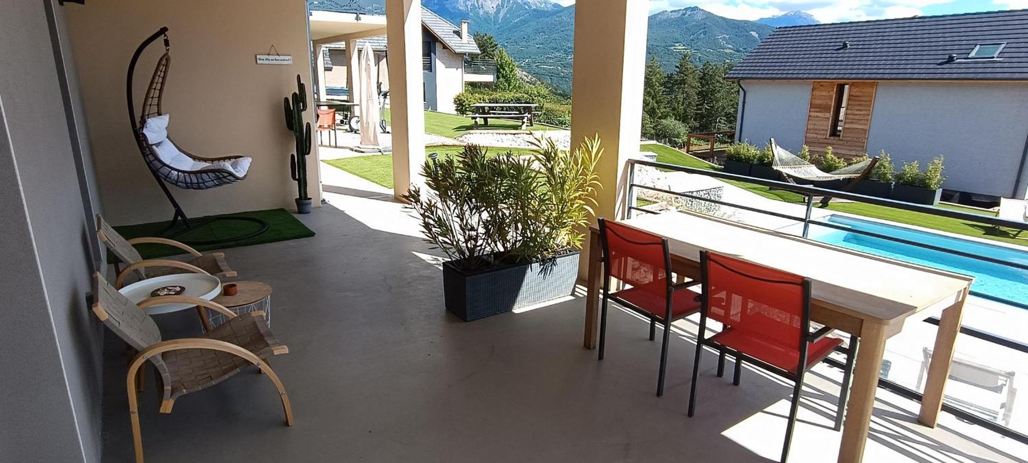 Chambre vue lac Prunières Exterior foto